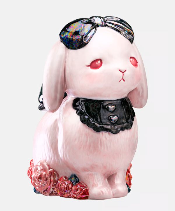 フラワーラビット リボン Flower Rabbits Decanter [Ribbon]